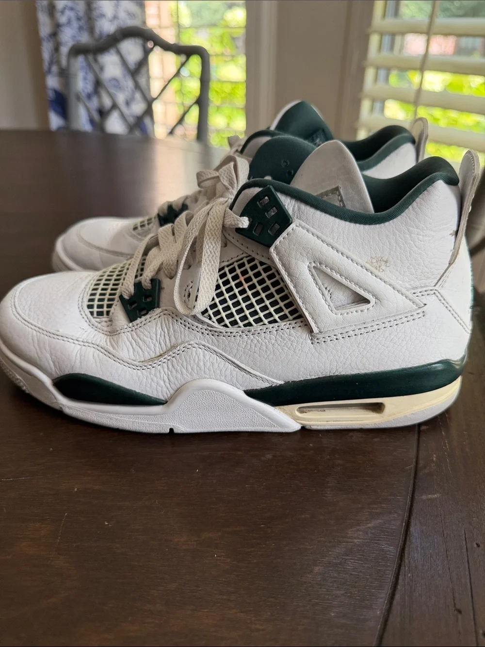 Air Jordan 4 Retro oxidized green boys sneakers-